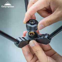 CAMPINGMOON BKZ03 Outdoor Camping Black Aluminum Alloy Gas Furnace Height Increasing Expansion Bracket Height Increasing Adapter