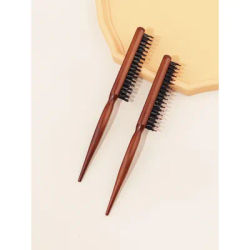 1 piece of wooden mouse tail comb tear comb for hair segmentation for edge control, combing back, smoothing, and fluffiness