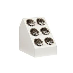Cal-Mil 2049-15 6 Cylinder Classic Cylinder Display Only - White