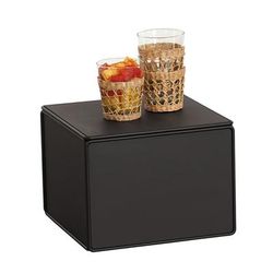 Cal-Mil 23704-9-13 12" Square Display Riser - 9"H, Metal, Black