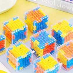 TEMU 10pcs 3d Cube Rolling Bead Mazes - Engaging Puzzle Toy For Kids | Perfect For Birthdays, Weddings & Christmas Gifts