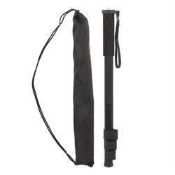 TEMU 1pc Newks Aluminum Alloy Camera Monopod, Lightweight & Portable, Retractable Head, Compatible With , For Mirrorless & Slr Cameras, Newks