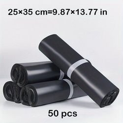 "TEMU 50 Pcs Thickened Waterproof Polyethylene Mailers, 12.59"x18.11" & 15.74"x21.65", Shipping Envelopes With Strong , Tear-resistant Packaging Bags For Clothing & Mailing"