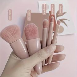 TEMU 5pcs Makeup Set - Bristles, Fragrance-free , Includes Foundation & Brushes