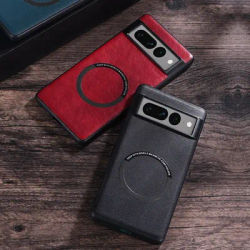 Luxury Leather Wireless Charge Magnetic Case For Google Pixel 5 6 7 8 9 Pro 6A 7A 8A 9XL Shockproof Magsafe Holster Back Cover
