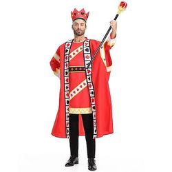 Fiaba Ispirato al Paese delle Meraviglie Esploratore dell'oceano Re di cuori Costume Cosplay Personaggio classico delle fiabe Per uomo Adulti Mascherata Settimana del libro Performance Festa / Sera