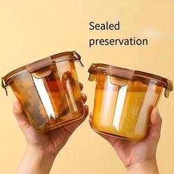 TEMU Versatile, Microwave-safe Glass Lunch Box With Lid - Office Workers, Keeps & Warm, Ideal For Soup,