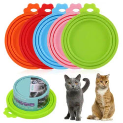 Couvercle de boîte chaude en silicone pour animaux de compagnie, garder les aliments frais, 18 couvertures de canettes, capuchon de canettes