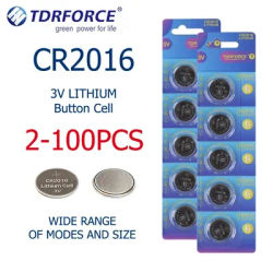 2-10PCS CR2016 Button Battery cr2016 3V Lithium Battery Batteries Coin Battery for Watch Cell Car Remote Computer Motherboard