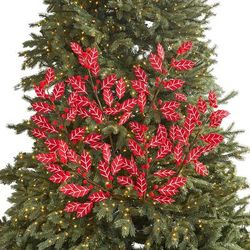 Tree Clips, Set of 6 by BrylaneHome in Holly Leaf