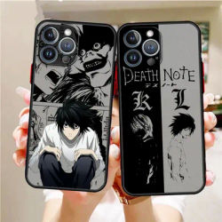 Anime Death Note Boy Cool Frosted Translucent For Apple iPhone 15 14 13 12 11 XS XR X 8 7 SE Pro Max Plus Mini Back Phone Case