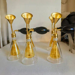 YANDER Perfume essential oil fragrance smelling bottle brass exhibition spa display aroma smell device wine smelling bottle