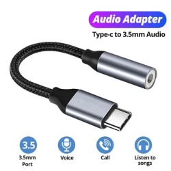 USB C To 3.5mm Female Headphone Jack Adapter Type C Aux Audio Cable Adapter For Samsung Galaxy Huawei Xiaomi iPad Pro Cell Phone