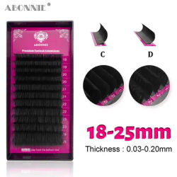 Abonnie 18mm IndividualEyelash Premium Volume Lashes 25mm Lashes Fluffy