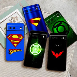Logo Art S-Supermans B-Batmans For Google Pixel 9 8 7A 7 6A 6 5A 5 4 4A XL 5G Black Silicon Shockproof Shell Funda Phone Case
