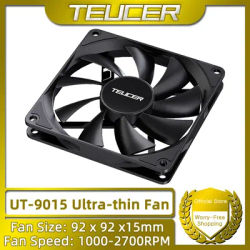 TEUCER UT-9015 92mm 12V 4Pin PWM 1000-2700RPM Ultra-thin Fan for ATX Cases and CPU Coolers