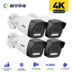 ANNKE 4X Ultra HD 8MP POE Camera 4K Outdoor Indoor Weatherproof Security Network Bullet EXIR Night