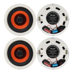 Herdio 6.5" 4 PCS Ceiling Speakers Home recessed Speaker System Max Power 600 Watts for