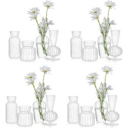 Vases Table Decor Home Decoration Wedding Decoration Vase Mini Glass Vases for Centerpieces - Small