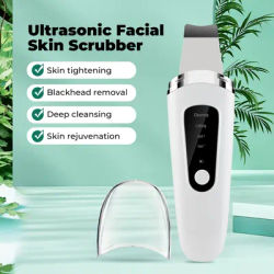 Ultrasonic Skin Scrubber Peeling Blackhead Remover Deep Face Cleaning Ultrasonic Ion Ance Pore