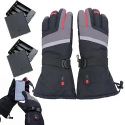 Heated Gloves For Men Heating Gloves With Batteries Touchscreen Fingertips Waterproof Snowmobile