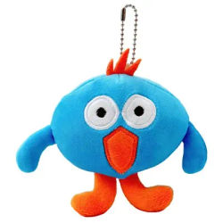 Keychain Stuffed Animal Big-Eyed Design Plush Bag Pendants For Phone Collectible Soft Toys With Bead