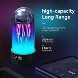 Jellyfish Lamp with Bluetooth & White Noise Sound, Aquarium Mood Lamps for Decorating, Relaxing for