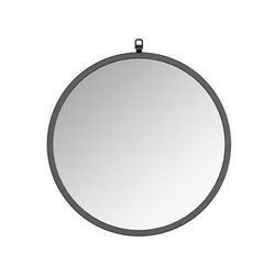 Haylo Black 24 Framed Round mirror with hook - A&E Bath and Shower MF-R-24-BM-2