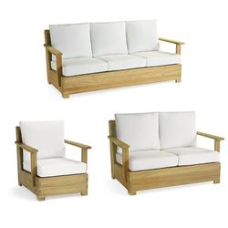 Marella Seating Replacement Cushions - Loveseat, Solid, Charcoal - Frontgate