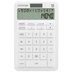 Desk Calculator with Upgraded History Recording and Track Back Funtion Percentage 2-Lined Large