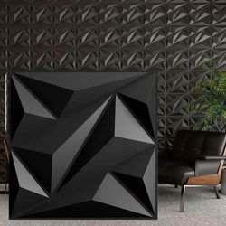 TEMU 30-pack Diamond Design 3d Wall Panels, Pvc Textured Panels For Interior Wall Decor, Ideal For Living Room, Bedroom, Office & Hotel - Easy Install 11.81 X 11.81 Inches