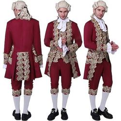 Coppie Principessa Principe Regina Abiti Retrò Stile Reale Rococò Adulti Per uomo Per donna Halloween Carnevale Feste Performance Mascherata Costumi di Halloween facili Vestirsi