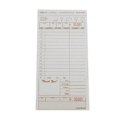 National Checking Company T4997SP Guest Check - (2) Parts Booked, (15) Lines, Tan