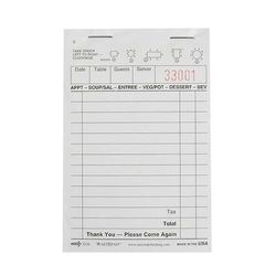 National Checking Company 3516 Guest Check - (1) Part Booked, (13) Lines, White