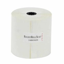 National Checking Company 2300-90 Carbonless Register Roll - 3" x 90', White, Case of 50