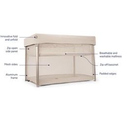 Nuna PAAL Travel Cot + Playard - Biscotti