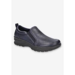 Women's Garland Flat by Easy Street in Navy (Size 9 1/2 M)