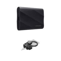 Samsung 2TB T9 Portable SSD (Black) with MagSafe/Cold Shoe SSD Holder MU-PG2T0B/AM