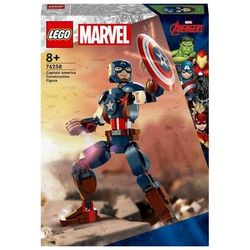 LEGO Marvel 76258 Personaggio di Captain America, Gioco da Costruire p