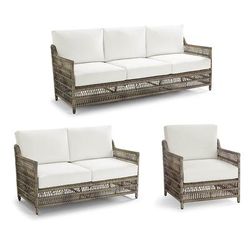Vercana Seating Replacement Cushions - Ottoman, Sunbrella Rain, Rain Sand - Frontgate