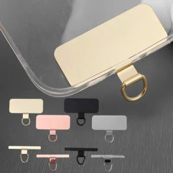 1/4 pcs Universal Metal Phone Lanyard Gasket Patch Durable Ultra Thin Mobile Phone Sling Rope Card Clip Strap Hang Cord Tab