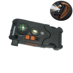 Outdoor Survival Paracord Bracelet Buckle LED Laser Flashlight bracelet Emergency Multi Tool Braided Camping Rescue Rope