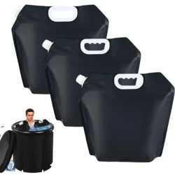 3Pcs Ice Bath Bags for Muscle Soreness Relief Reusable Water Bag 5L Ice Mold Bags for Cold Plunge Therapy Ice Molds Bags