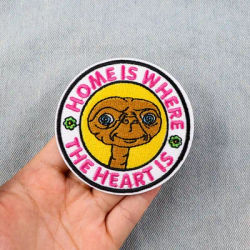 Cute Alien an Embroidery Patch HOME IS WHERE Iron On Patches For Clothing Thermoadhesive Patches On Clothes DIY Sew Badges