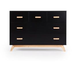 dadada Soho 5-Drawer Dresser - Black / Natural