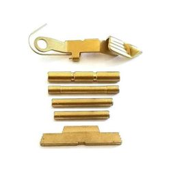 Centennial Defense Systems Extended Control Kit w/Stippled Mag Release for Gen 4 Glock 9mm .40S&W .357SIG 4 Pins TiN Gold 40247