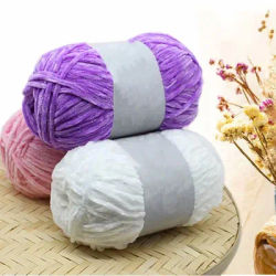 Fil de velours 100g pour tricoter à la main, fil Chenille au Crochet, fils doux, ligne bébé pour pull, écharpe, poupée Amigurumi 180m/7086i, 1 pièce