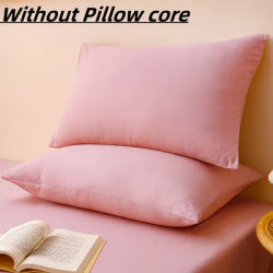 Taie d'oreiller brossée douce et respirante, taie d'oreiller de qualité supérieure pour chambre à coucher, canapé, décoration de la maison, sans oreiller, 1/2 pièces