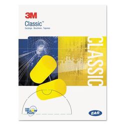 3M 310-1103 E-A-R Classic Small Earplugs in Pillow Paks, PVC Foam, Yellow, 200 Pairs - Box of 200 MMM3101103