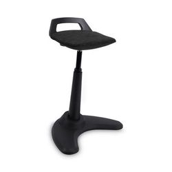Alera AE35PSBK AdaptivErgo Sit to Stand Perch Stool, Black Seat/Black Back, Black Base ALEAE35PSBK